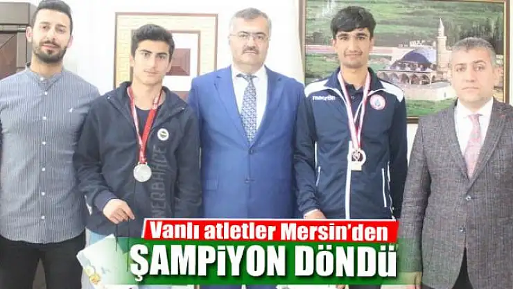 Vanlı atletler Mersin'den şampiyon döndü