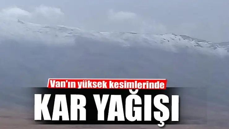 Van'ın yüksek kesimlerinde kar yağışı