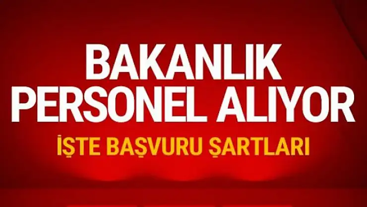 Aile ve Sosyal Politikalar Bakanlığı personel alım ilanı başvuru