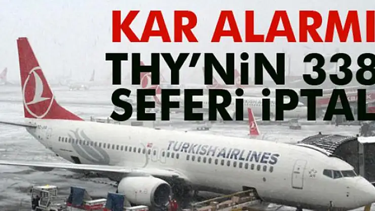 Atatürk Havalimanında kar alarmı