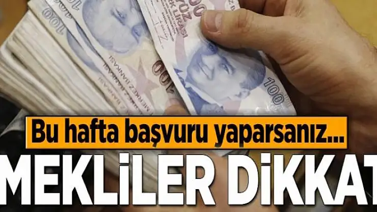 Emekliye 1.4 milyar TL 