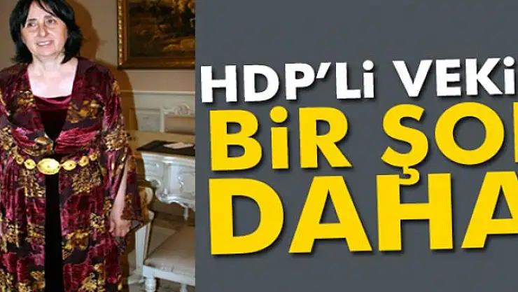 HDP'li vekile bir şok daha