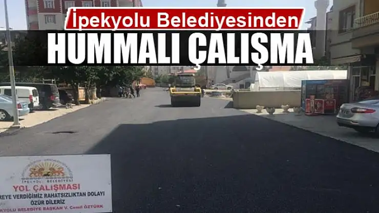 İpekyolu Belediyesinden hummalı çalışma