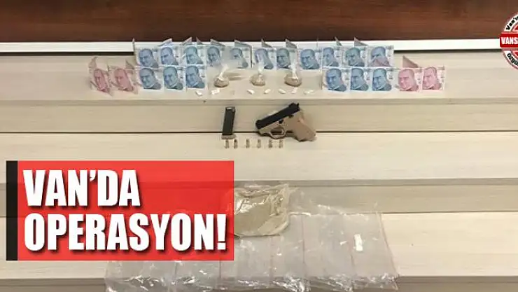 Van'da 4 kilo eroin ile 1 adet tabanca ele geçirildi