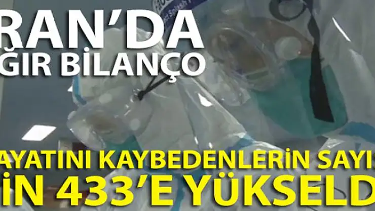 İran'da Korona virüsünden ölenlerin sayısı bin 433'e yükseldi
