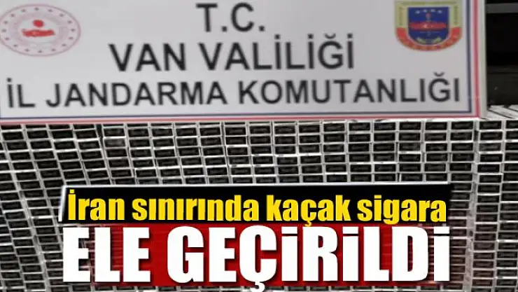 İran sınırında 7 bin 90 paket kaçak sigara ele geçirildi