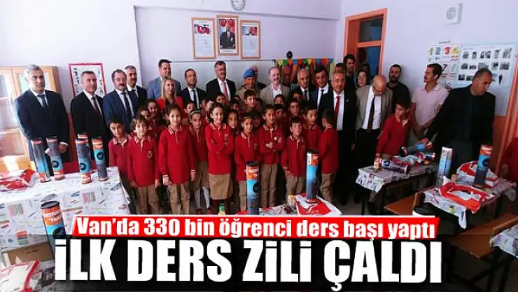 Van'da ilk ders zili çaldı 