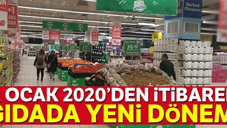 Gıdada yeni etiket dönemi başlıyor