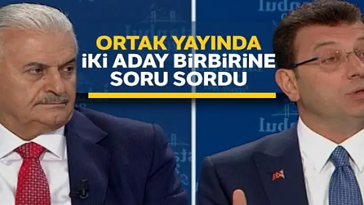 Ortak yayında iki aday birbirine soru sordu