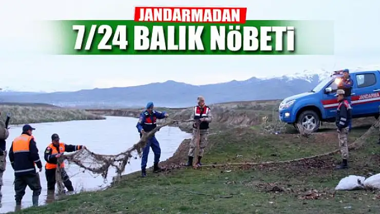 Jandarmadan Van balığı nöbeti 