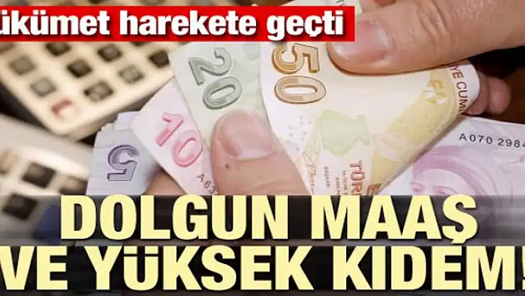 Hükümet harekete geçti! Dolgun maaş ve yüksek kıdem