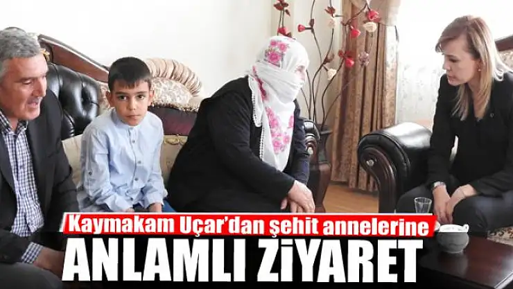 Kaymakam Uçar'dan şehit annelerine ziyaret 