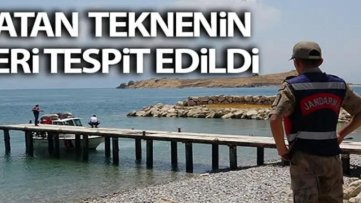 Van Gölü'nde batan teknenin yeri tespit edildi