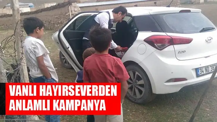 Vanlı hayırseverden anlamlı kampanya
