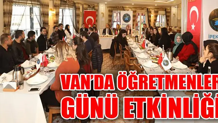 Van'da 24 Kasım Öğretmenler Günü etkinliği