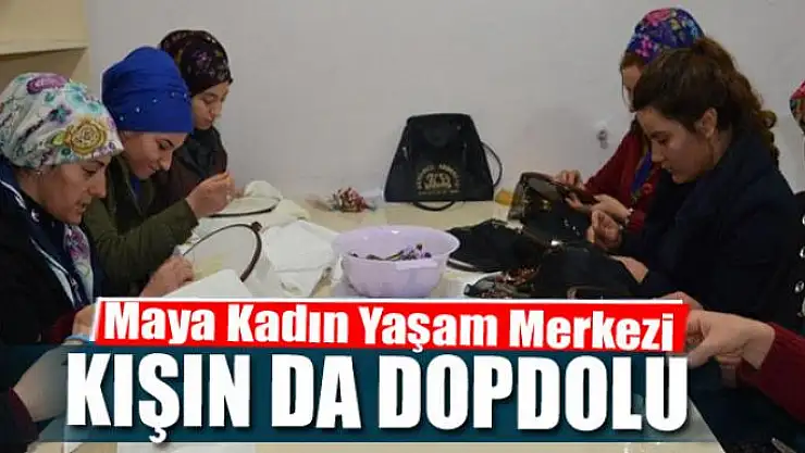 Maya Kadın Yaşam Merkezi kışın da dopdolu