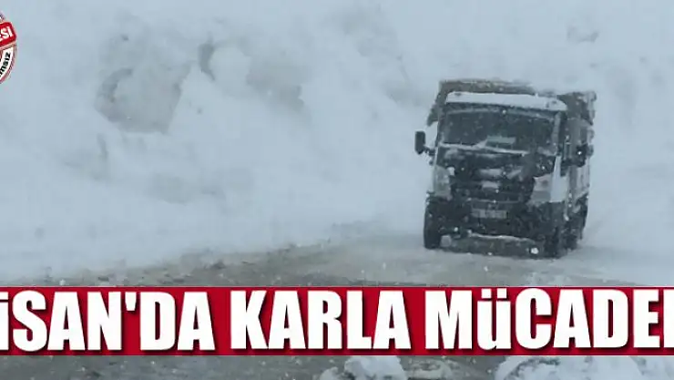 Nisan'da karla mücadele