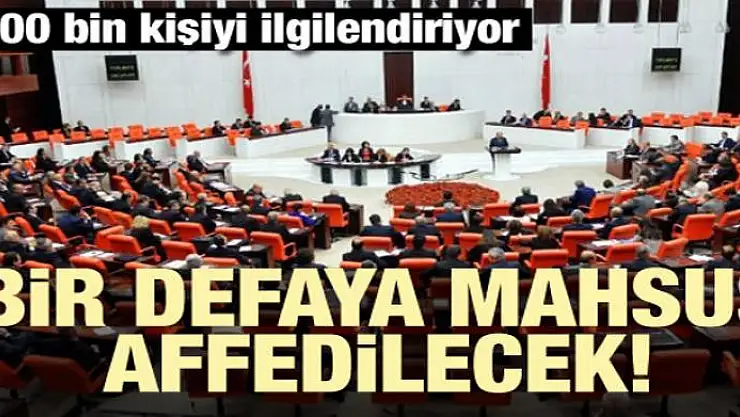 500 bin kişiyi ilgilendiriyor! Bir defaya mahsus affedilecek