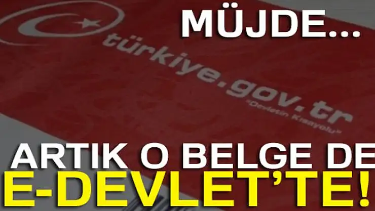 'Okul Tanıma Belgesi' artık e-Devlet sistemi üzerinden alınabilecek