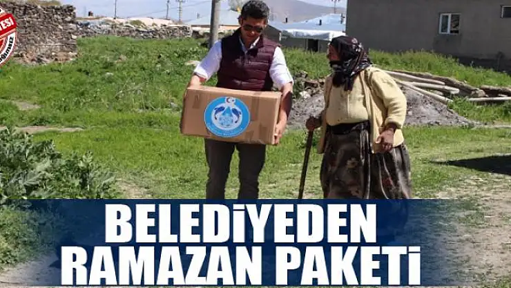 BELEDİYEDEN RAMAZAN PAKETİ