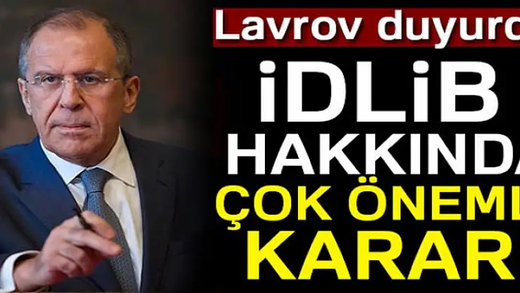 'Rusya İdlib'de insani koridor oluşturacak'