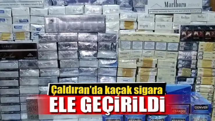 Çaldıran'da 9 bin 118 paket kaçak sigara ele geçirildi