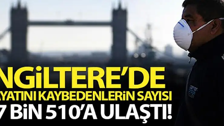 İngiltere'de son 24 saatte korona virüsten 739 kişi öldü