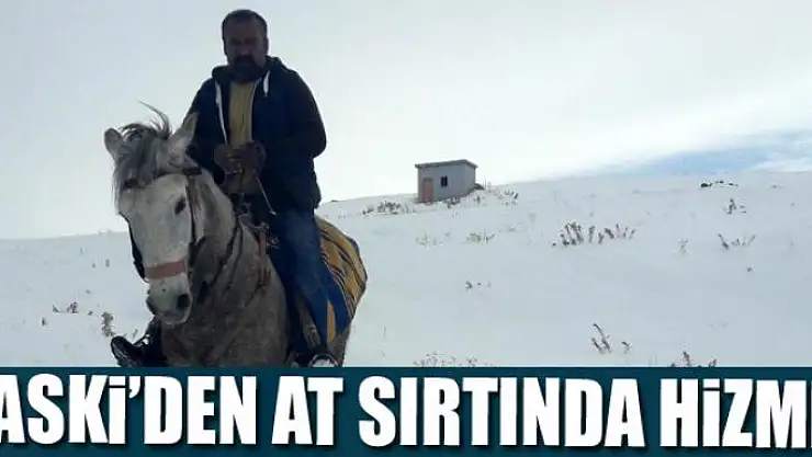VASKİ'den atlı hizmet
