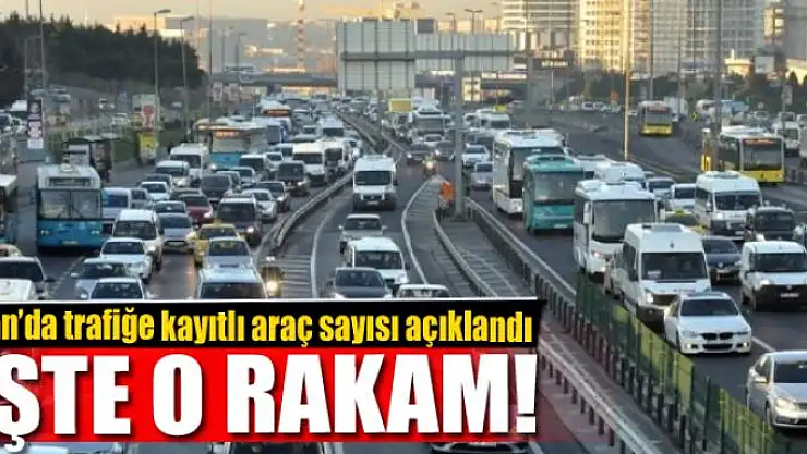 Van'da trafiğe kayıtlı araç sayısı açıklandı
