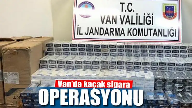 Van'da Kaçak Sigara Operasyonu