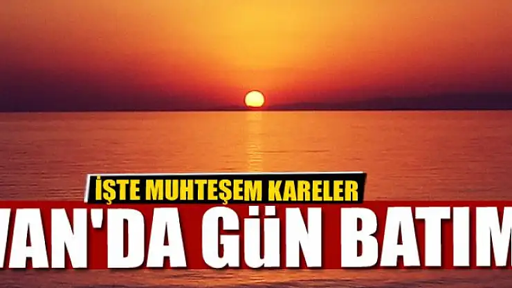 Van'da gün batımı