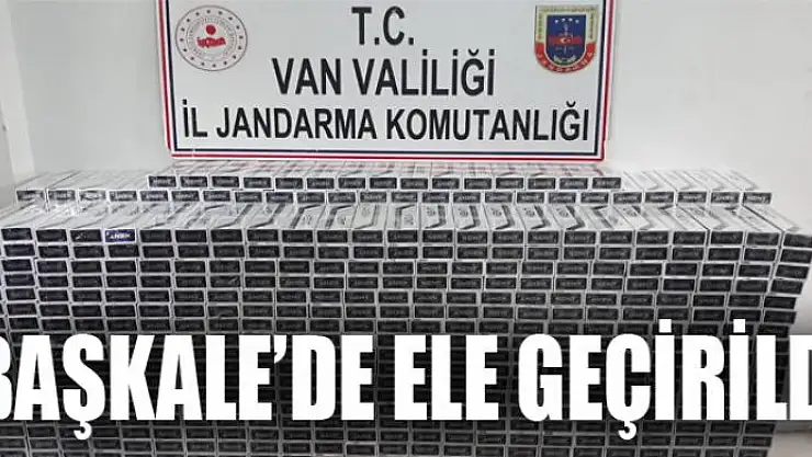 Başkale'de 10 bin paket kaçak sigara ele geçirildi