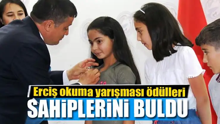 Erciş okuma yarışması ödülleri sahiplerini buldu