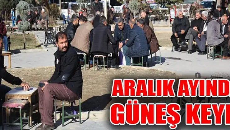 Aralık ayında güneş keyfi