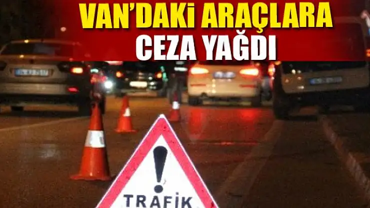 VAN'DAKİ ARAÇLARA CEZA YAĞDI