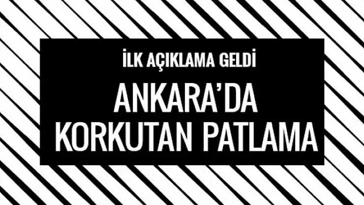 Ankara'da doğalgaz patlaması! Çökme anı kamerada