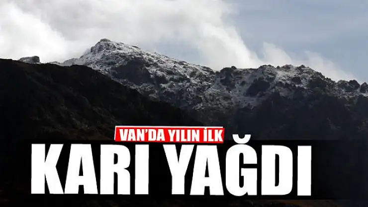 VAN'DA YILIN İLK KARI YAĞDI