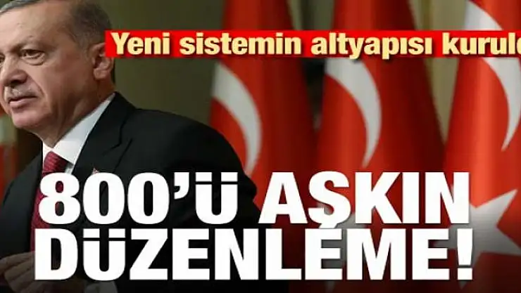 800'ü aşkın düzenleme! Yeni altyapı kuruldu
