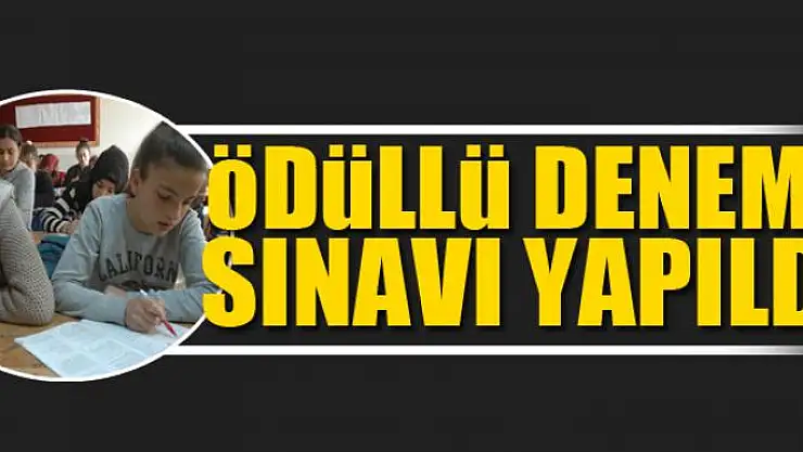 Ödüllü deneme sınavı yapıldı