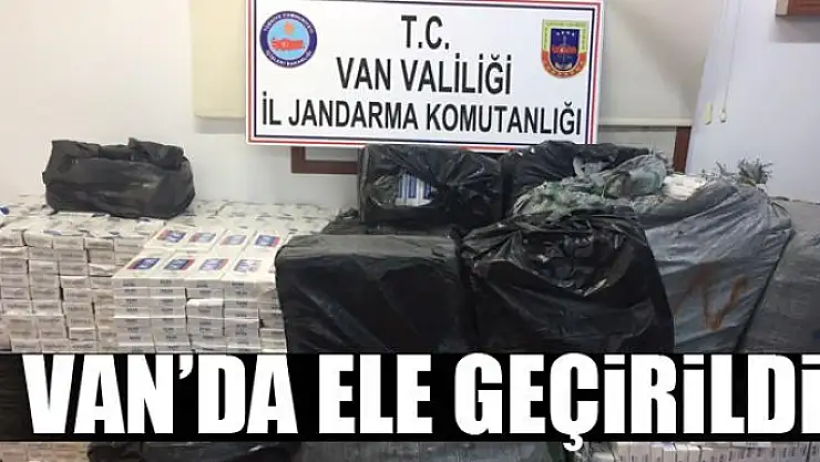 Van'da kaçak sigara operasyonu