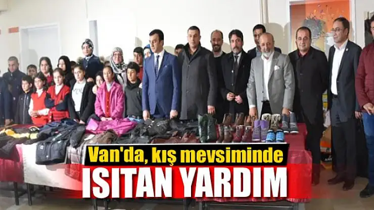 Van'da, kış mevsiminde ısıtan yardım