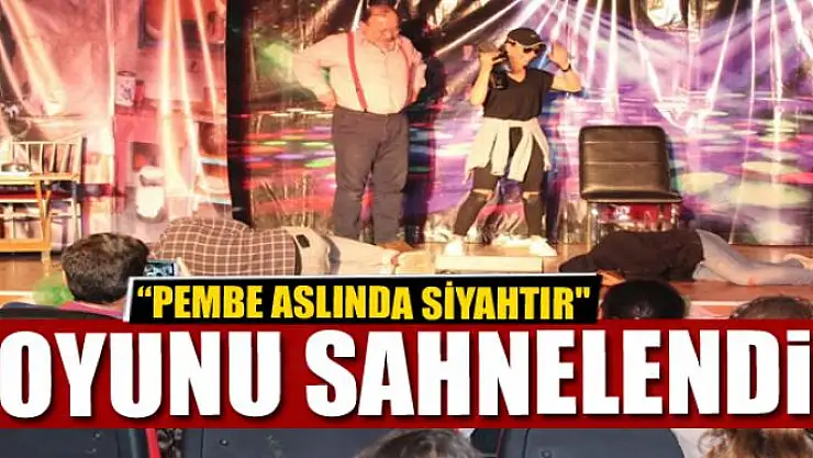Çaldıran'da 'Pembe aslında siyahtır' oyunu sahnelendi