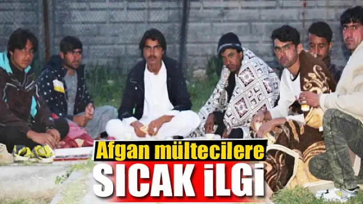 Afgan mültecilere sıcak ilgi
