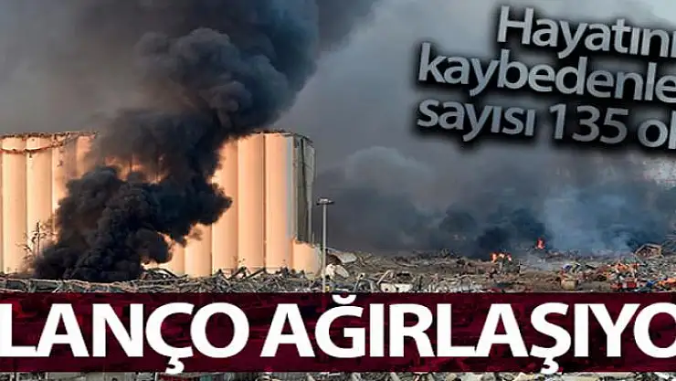 Lübnan'daki patlamada ölü sayısı 135'e ulaştı