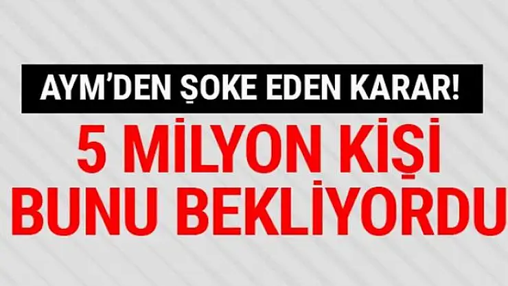 Emekliye intibakta AYM'den şoke eden karar