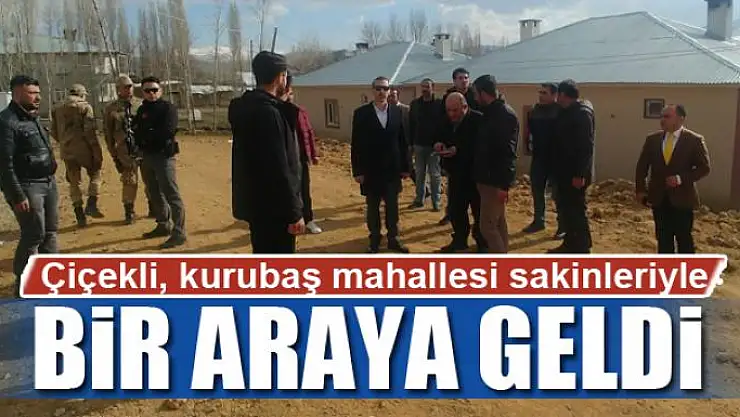 Başkan Vekili Çiçekli, kurubaş mahallesi sakinleriyle buluştu