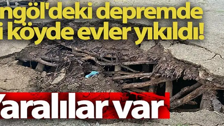 Bingöl'deki depremde iki köyde evler yıkıldı: 9 yaralı