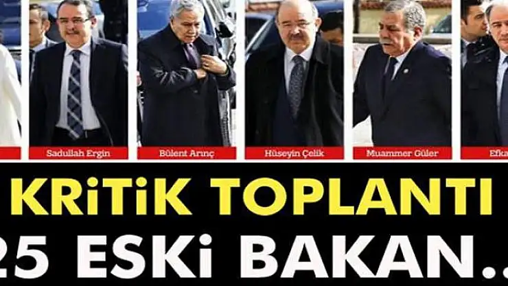 Yıldırım'dan 25 eski bakanla referandum buluşması