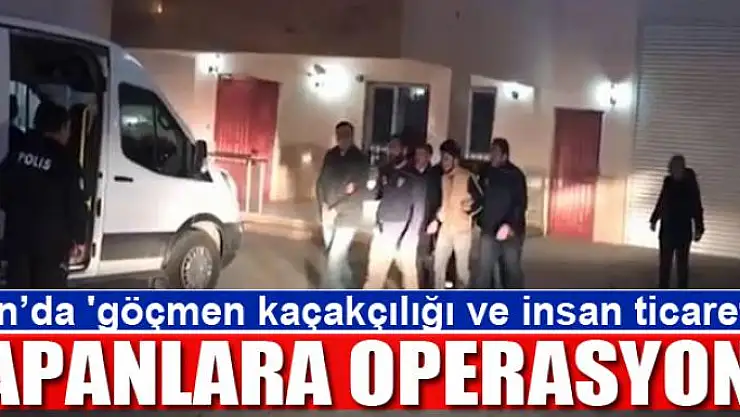 Van'da 'göçmen kaçakçılığı ve insan ticareti' operasyonu