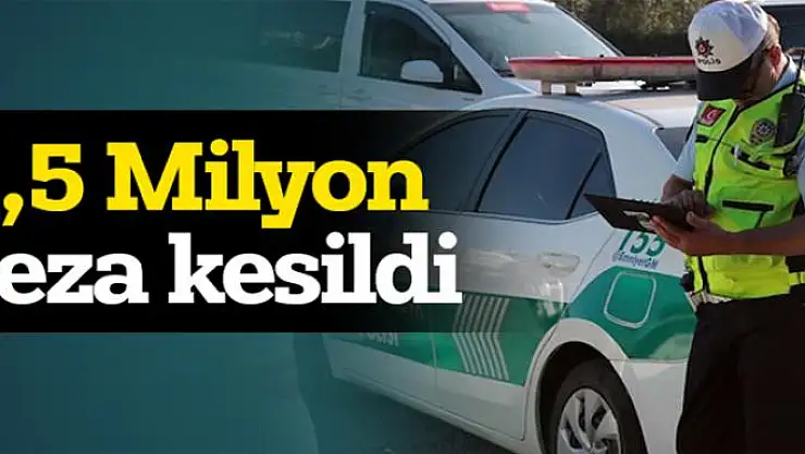 316 kişiye driftten 1 milyon 588 bin TL ceza kesildi
